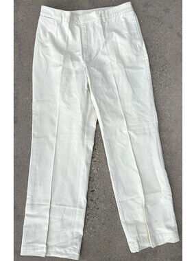 Polo Ralph Lauren Womens Classic Chinos Beige Size 10 Flat Front 100% Cotton